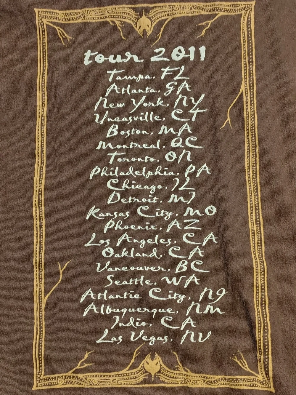 Stevie Nicks 2011 Heart & Soul Tour Concert T-Shirt Size XL - Picture 5 of 7